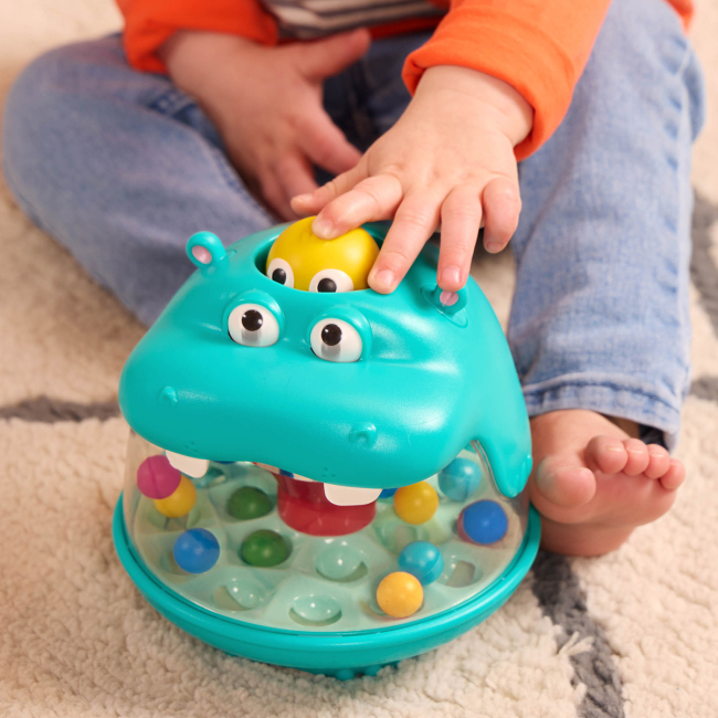 Розвивальні іграшки - Розвивальна іграшка Battat Lite Дзиґа-Бегемот (BT1830Z)#7