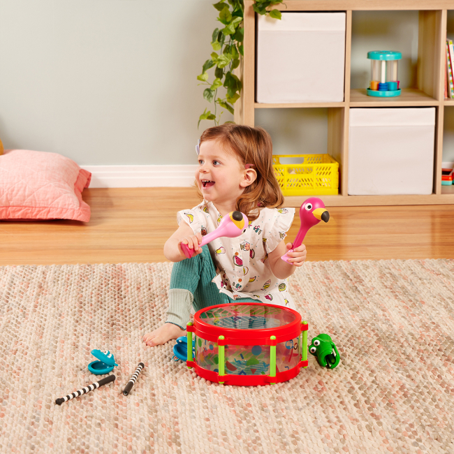 Развивающие игрушки - Набор музыкальных игрушек Battat Lite Оркестр тропиков (BT1929Z)#8