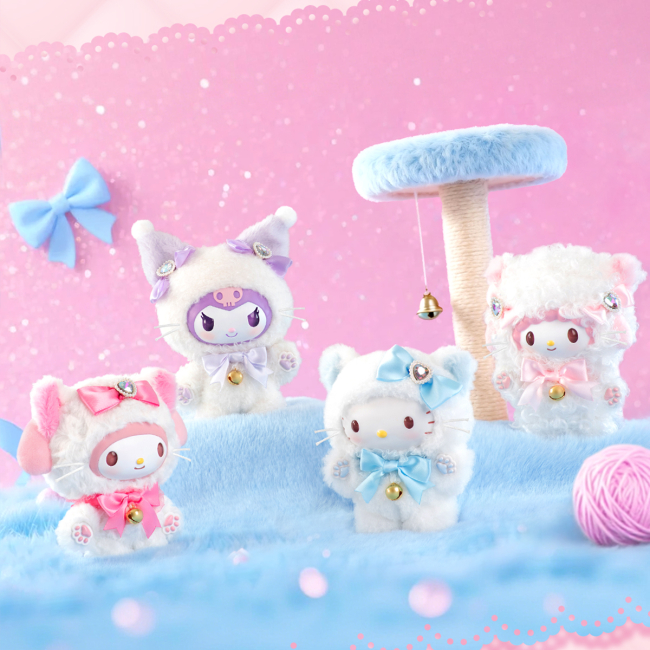 Персонажи мультфильмов - ​Мягкая игрушка-сюрприз на клипсе Pop Top Sanrio Мечта с бантиком (25MR-015)#3