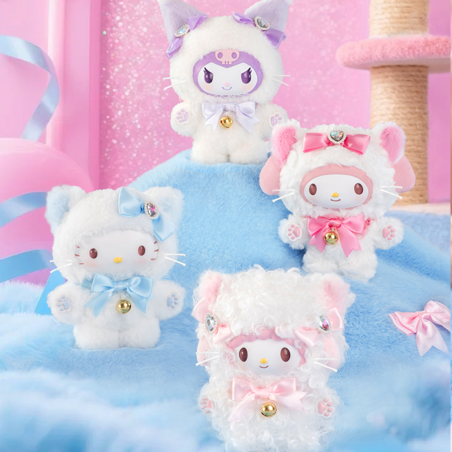 Персонажи мультфильмов - ​Мягкая игрушка-сюрприз на клипсе Pop Top Sanrio Мечта с бантиком (25MR-015)#4