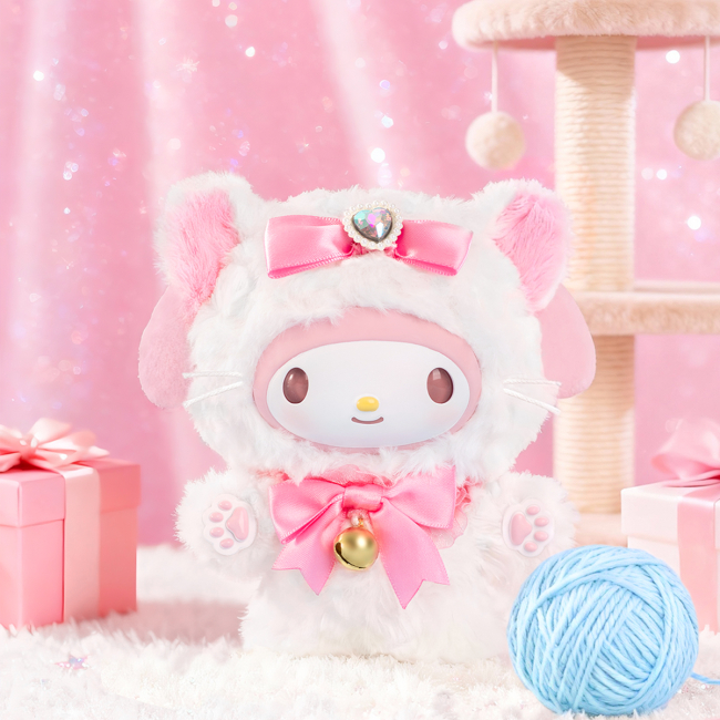 Персонажи мультфильмов - ​Мягкая игрушка-сюрприз на клипсе Pop Top Sanrio Мечта с бантиком (25MR-015)#7