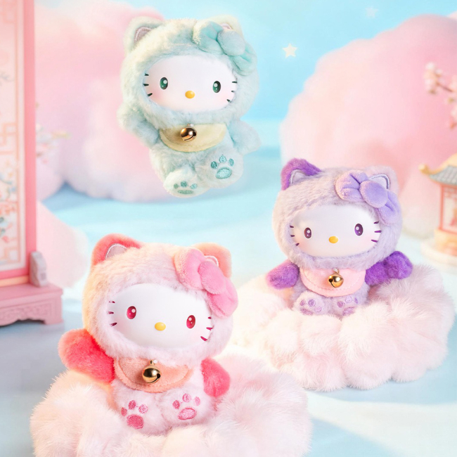 Персонажи мультфильмов - Мягкая игрушка-сюрприз на клипсе Pop Top Hello Kitty Сказочные желания (25MR-017)#3