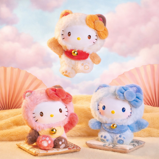 Персонажи мультфильмов - Мягкая игрушка-сюрприз на клипсе Pop Top Hello Kitty Сказочные желания (25MR-017)#4