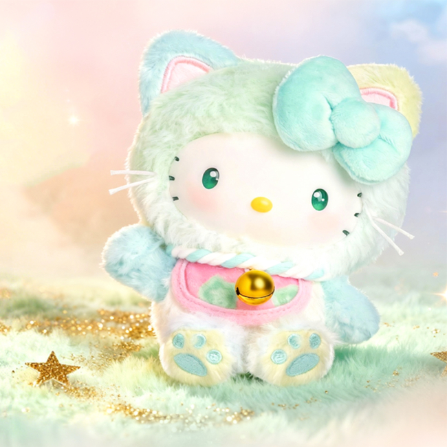 Персонажи мультфильмов - Мягкая игрушка-сюрприз на клипсе Pop Top Hello Kitty Сказочные желания (25MR-017)#6