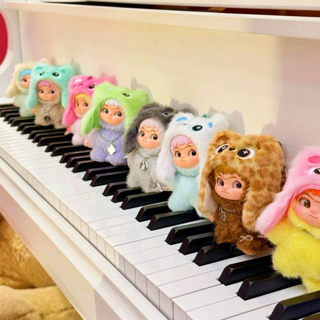 Персонажи мультфильмов - ​Мягкая игрушка-сюрприз на подвесе Pop Top Letsvan Wakuku Числа удачи (17WK-0606)#3