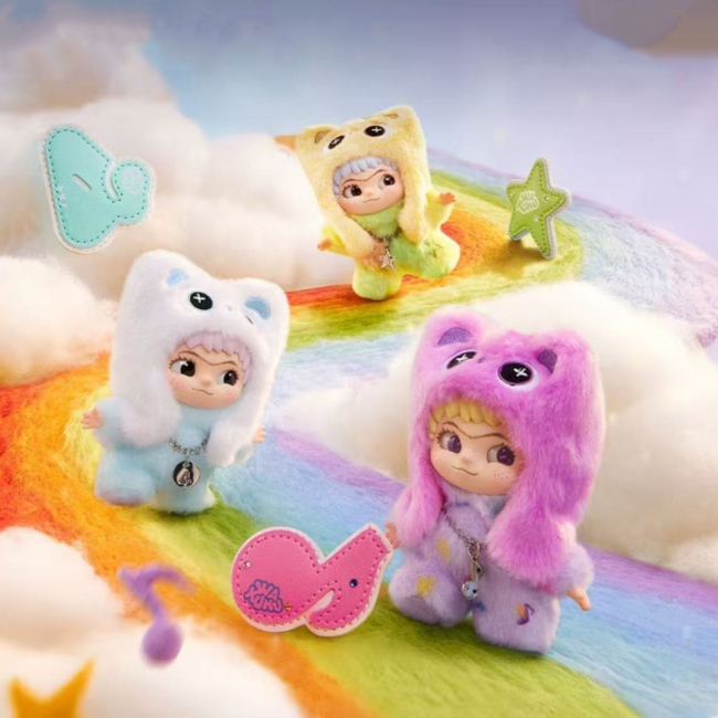 Персонажи мультфильмов - ​Мягкая игрушка-сюрприз на подвесе Pop Top Letsvan Wakuku Числа удачи (17WK-0606)#5