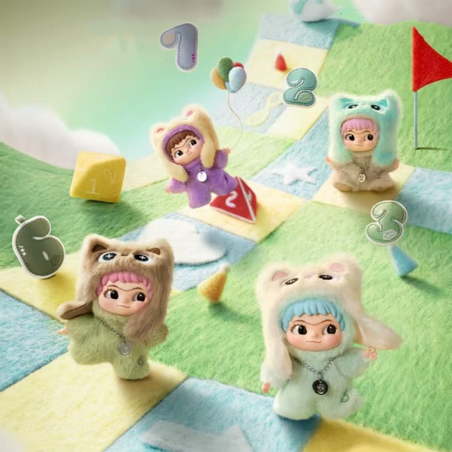 Персонажи мультфильмов - ​Мягкая игрушка-сюрприз на подвесе Pop Top Letsvan Wakuku Числа удачи (17WK-0606)#6