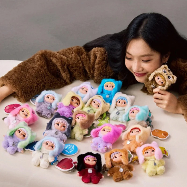 Персонажи мультфильмов - ​Мягкая игрушка-сюрприз на подвесе Pop Top Letsvan Wakuku Числа удачи (17WK-0606)#9