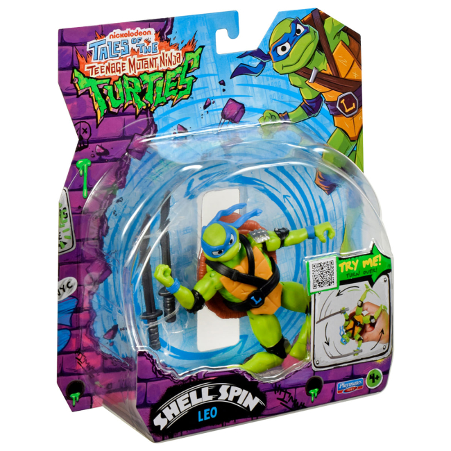Фигурки персонажей - Игровая фигурка TMNT Черепашки-Ниндзя Панцирный вихрь Лео (83829)#4