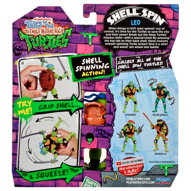 Фигурки персонажей - Игровая фигурка TMNT Черепашки-Ниндзя Панцирный вихрь Лео (83829)#5