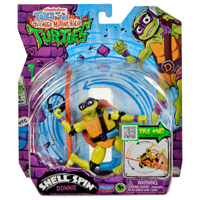 Фигурки персонажей - Игровая фигурка TMNT Черепашки-Ниндзя Панцирный вихрь Дон (83830)#3