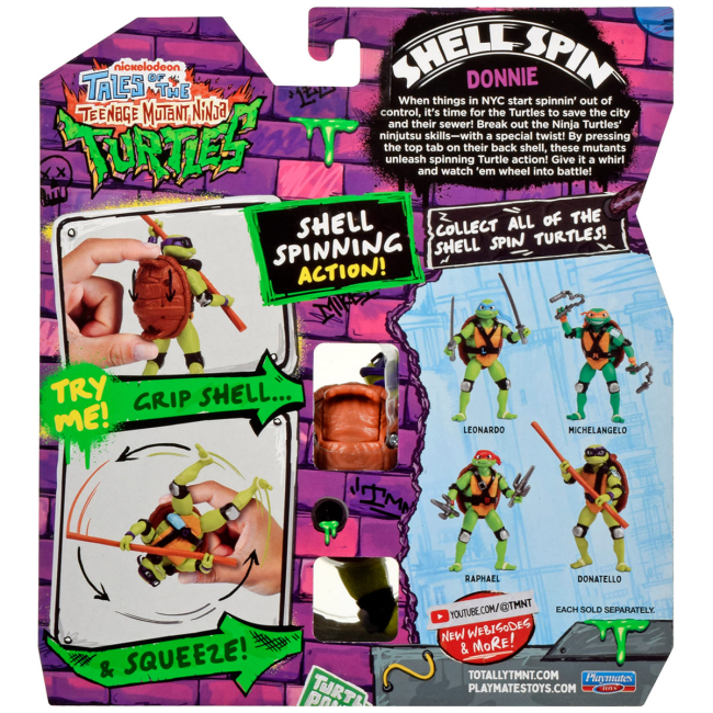 Фигурки персонажей - Игровая фигурка TMNT Черепашки-Ниндзя Панцирный вихрь Дон (83830)#5