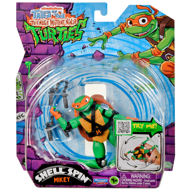 Фигурки персонажей - Игровая фигурка TMNT Черепашки-Ниндзя Панцирный вихрь Майки (83831)#3