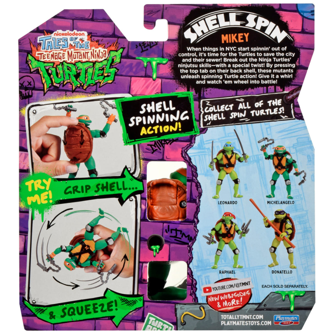 Фигурки персонажей - Игровая фигурка TMNT Черепашки-Ниндзя Панцирный вихрь Майки (83831)#5