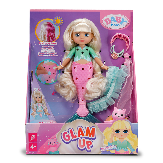 Ляльки - Лялька Baby Born Glam Up Русалонька Спаркл 28 см (871737)#6