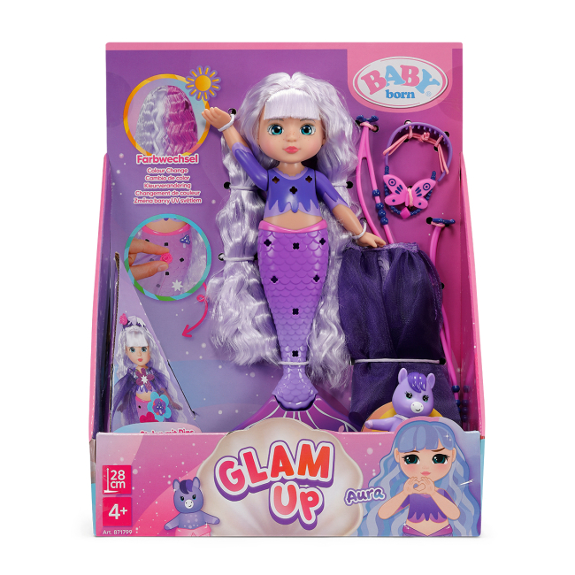 Ляльки - Лялька Baby Born Glam Up Русалонька Аура 28 см (871799)#6