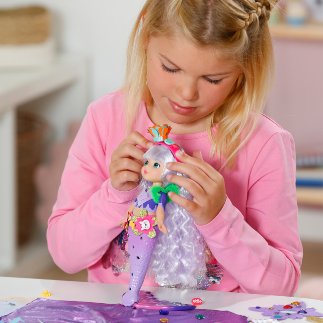 Ляльки - Лялька Baby Born Glam Up Русалонька Аура 28 см (871799)#7