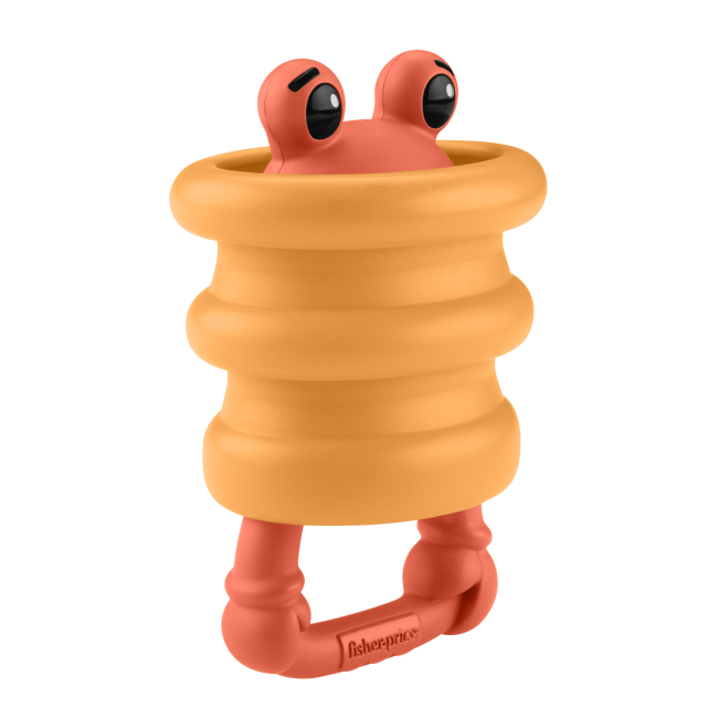 Брязкальця, прорізувачі - Сенсорний гризунець Fisher-Price Морські друзі оранжевий (JHB54/1)#2