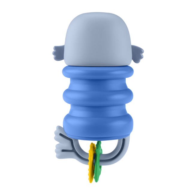 Брязкальця, прорізувачі - Сенсорний гризунець Fisher-Price Морські друзі синій (JHB54/2)#3