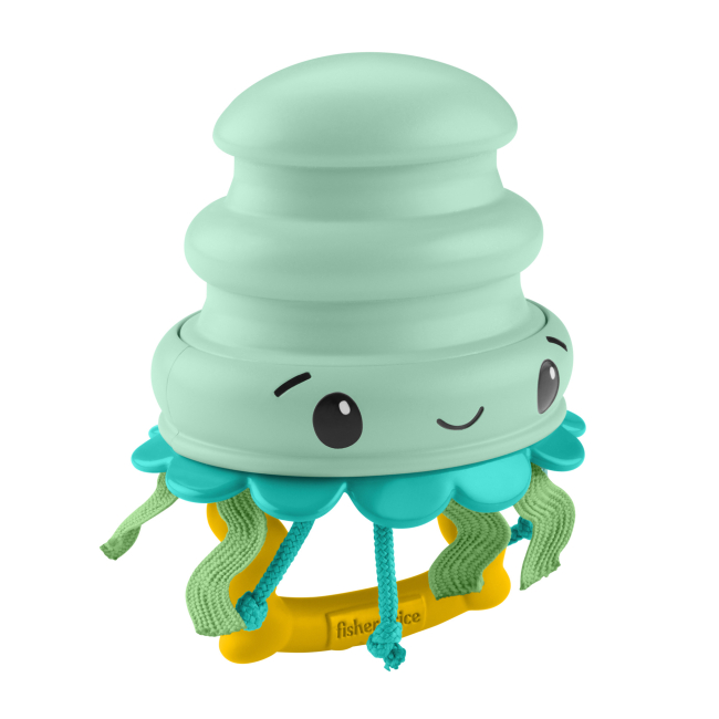 Брязкальця, прорізувачі - Сенсорний гризунець Fisher-Price Морські друзі бірюзовий (JHB54/3)#2