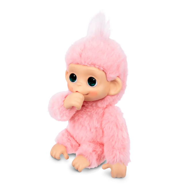 Мягкие животные - ​Интерактивная игрушка Little Live Pets Обезьяна Луна Лемон розовая (26764)#2