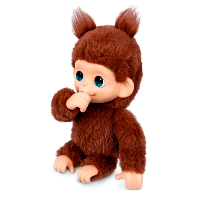 М'які тварини - ​Інтерактивна іграшка Little Live Pets Мавпеня Чікі Черрі коричнева (26765)#2