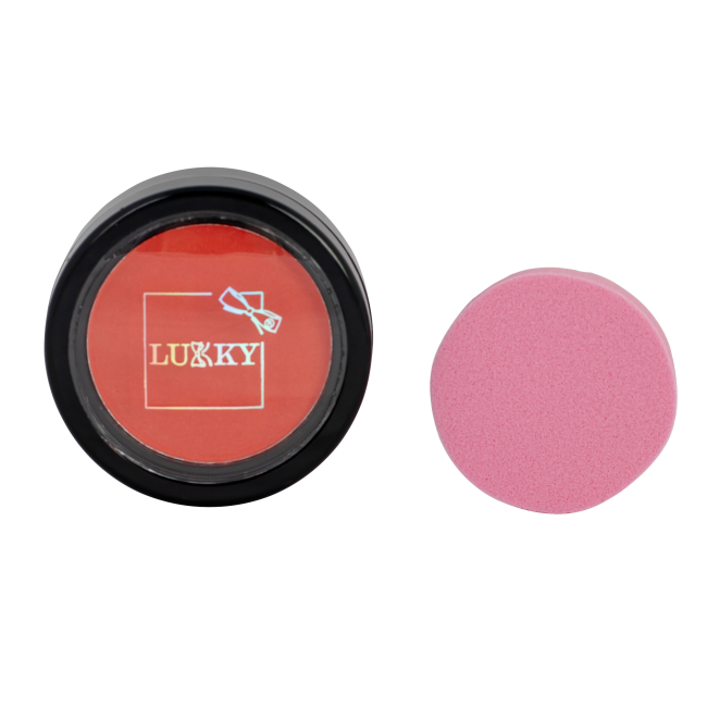 Косметика - Пудрова крейда для волосся Lukky червона зі спонжем (T11914П)#2