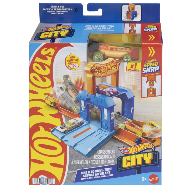 Паркинги и гаражи - Игровой набор Hot Wheels City Играй и мчись Скоростной перекус (JHL43/1)#5