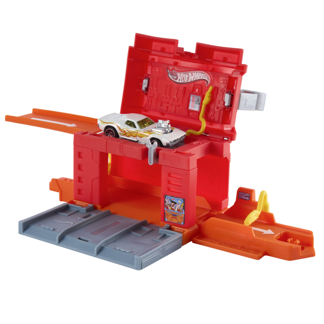 Паркинги и гаражи - Игровой набор Hot Wheels City Играй и мчись Скоростная автомастерская (JHL43/2)#4