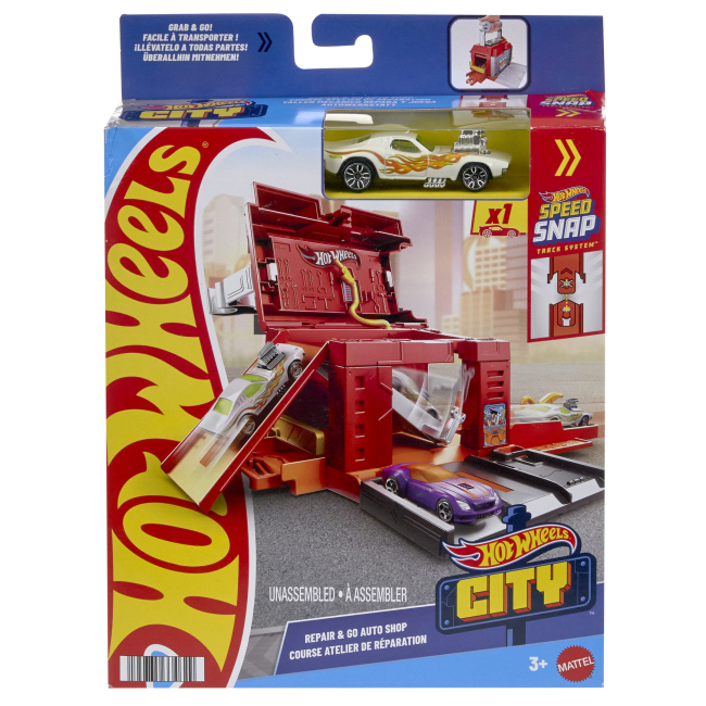 Паркинги и гаражи - Игровой набор Hot Wheels City Играй и мчись Скоростная автомастерская (JHL43/2)#5