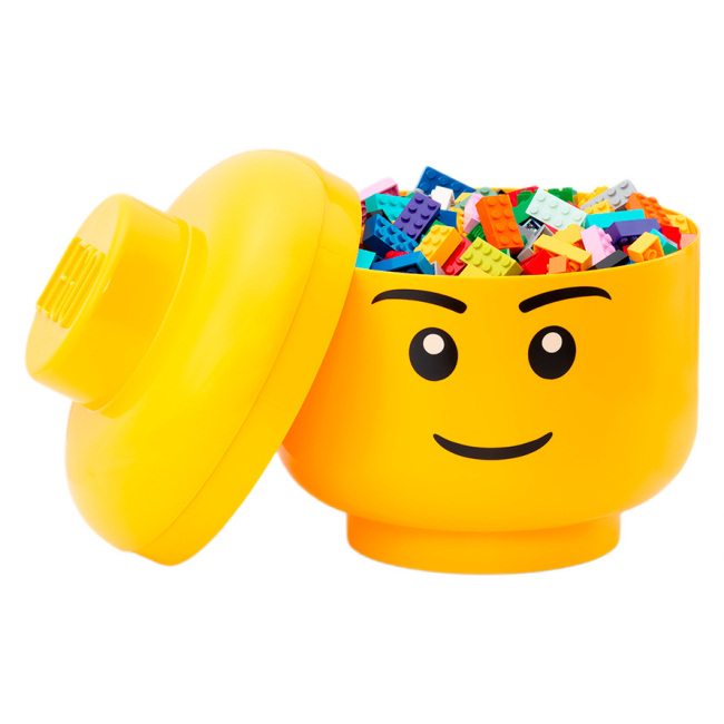Боксы для игрушек - Набор боксов-голов LEGO Lifestyle Boy/Silly Large (40321740)#2