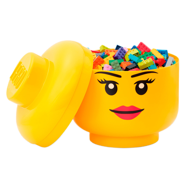 Боксы для игрушек - Бокс-голова LEGO Lifestyle Girl Large (40320813)#2