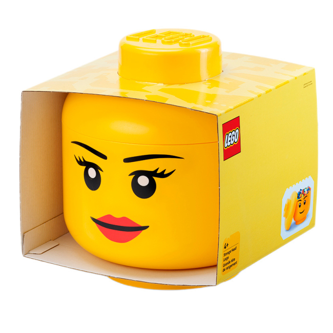 Боксы для игрушек - Бокс-голова LEGO Lifestyle Girl Large (40320813)#3
