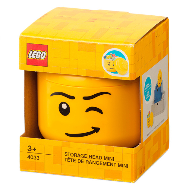 Боксы для игрушек - Бокс-голова LEGO Lifestyle Winking Mini (40330809)#3