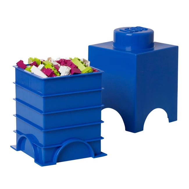 Боксы для игрушек - Бокс для хранения LEGO Lifestyle Кирпич 1 синий (40011731)#2