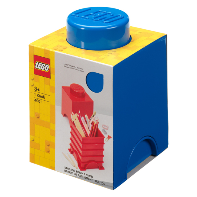 Боксы для игрушек - Бокс для хранения LEGO Lifestyle Кирпич 1 синий (40011731)#3