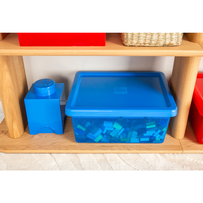 Боксы для игрушек - Бокс для хранения LEGO Lifestyle Кирпич 1 синий (40011731)#4