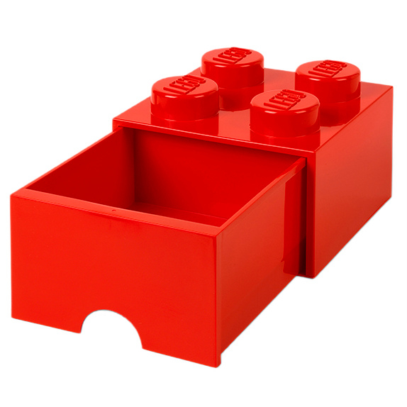 Боксы для игрушек - Выдвижной ящик для хранения LEGO Lifestyle Кирпич 4 красный (40051730)#2
