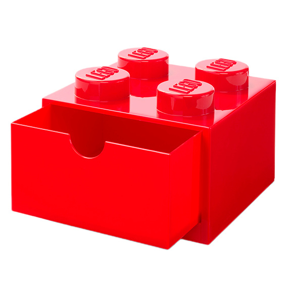 Канцтовары - Настольный органайзер LEGO Lifestyle Кирпич 4 красный (40201730)#2