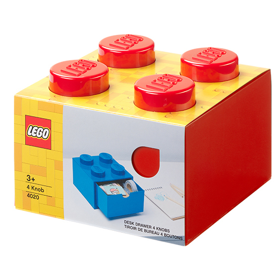Канцтовары - Настольный органайзер LEGO Lifestyle Кирпич 4 красный (40201730)#3
