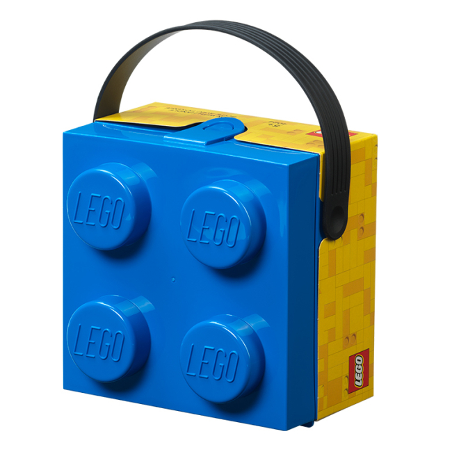 Боксы для игрушек - Бокс для хранения с ручкой LEGO Lifestyle Кирпич синий (40240002)#2