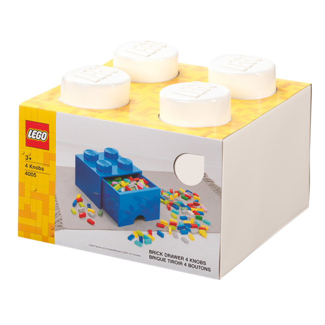 Бокси для іграшок - Висувний ящик для зберігання LEGO Lifestyle Цеглинка 4 білий (40051735)#4