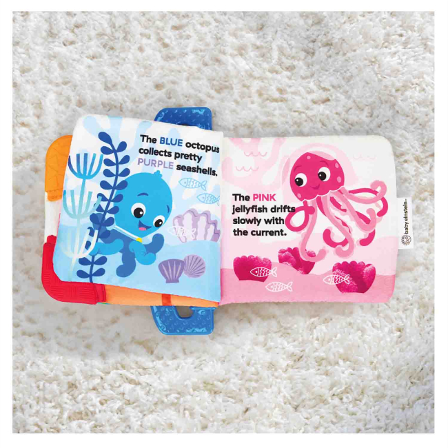 Развивающие игрушки - Книга-грызунок Baby Einstein Shades of the Sea (074451176157)#3