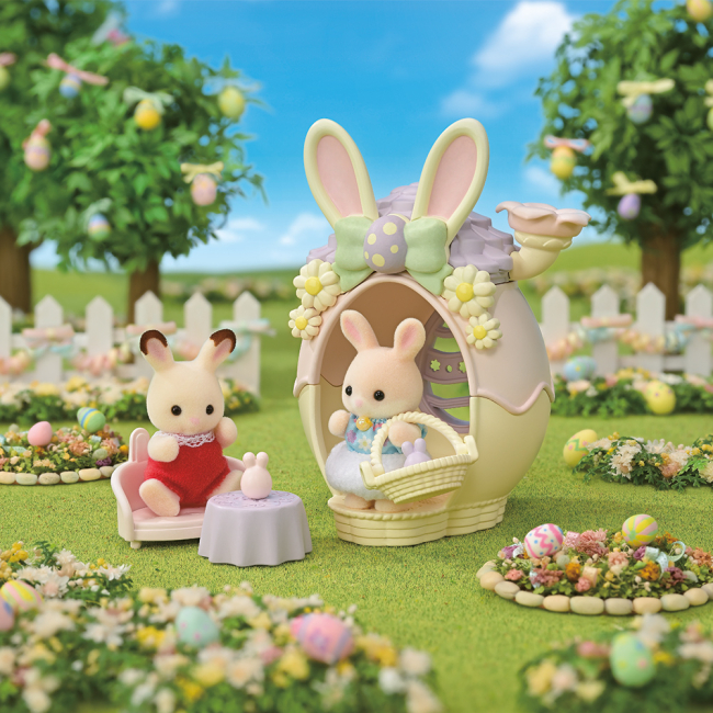 Фігурки тварин - Ігровий набір Sylvanian Families Великодня хатинка-яйце (5802)#6