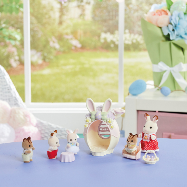 Фігурки тварин - Ігровий набір Sylvanian Families Великодня хатинка-яйце (5802)#7
