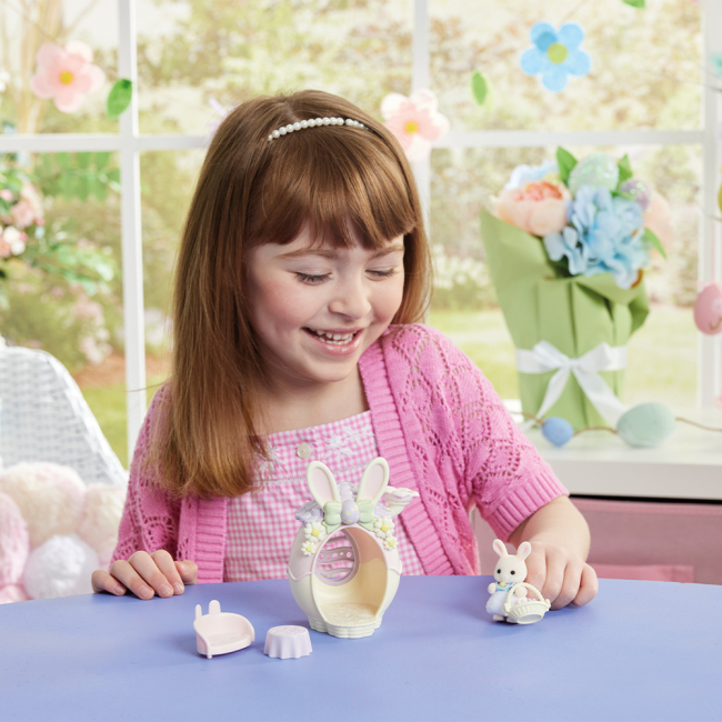 Фігурки тварин - Ігровий набір Sylvanian Families Великодня хатинка-яйце (5802)#8