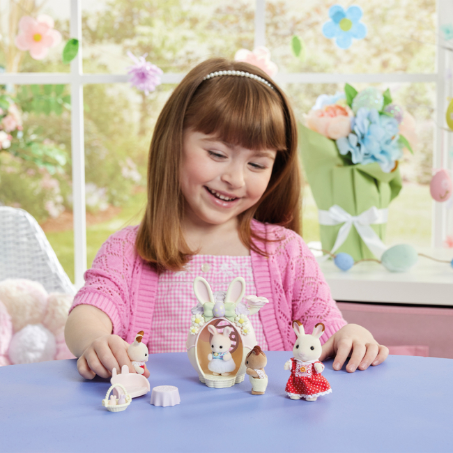 Фігурки тварин - Ігровий набір Sylvanian Families Великодня хатинка-яйце (5802)#9