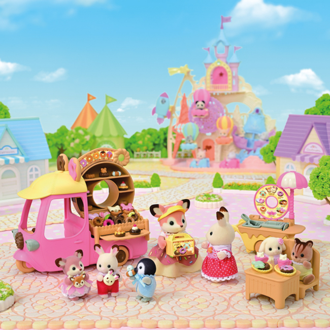 Фігурки тварин - Ігровий набір Sylvanian Families Авто з пончиками і Мамою-оленицею (5808)#6