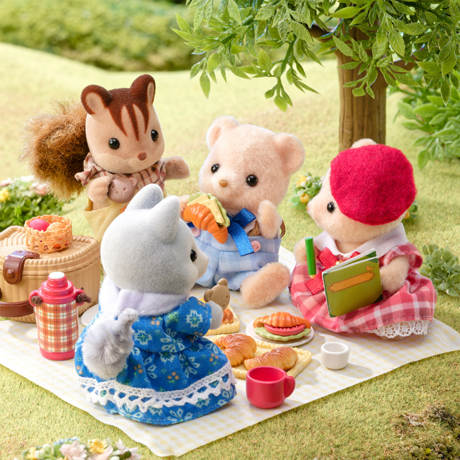 Фігурки тварин - Ігровий набір Sylvanian Families Бісквітні ведмеді Сестричка та Братик на пікніку (5852)#7
