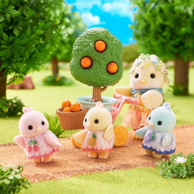 Фігурки тварин - Ігровий набір Sylvanian Families Сім’я Цитрусових птахів (5860)#6